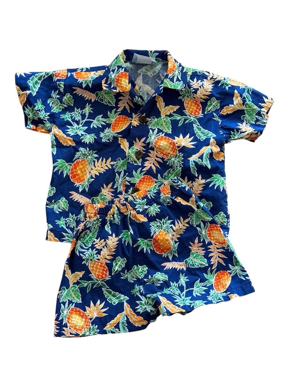 RJC 2 Piece Toddler Hawaiian Print Shirt and Short Set 24 months